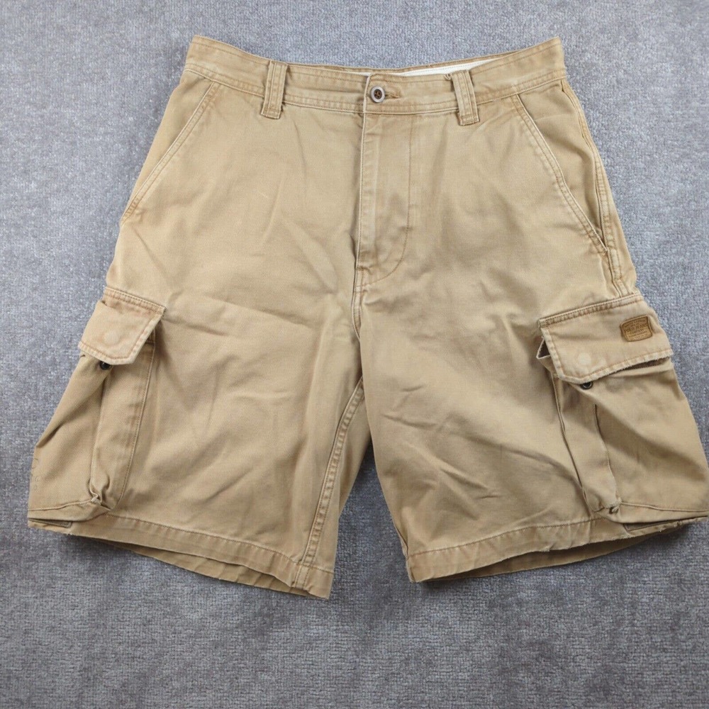 Polo Jeans Co Cargo Shorts Mens 31 Ralph Lauren RL67 Military Tan Utility 32x10